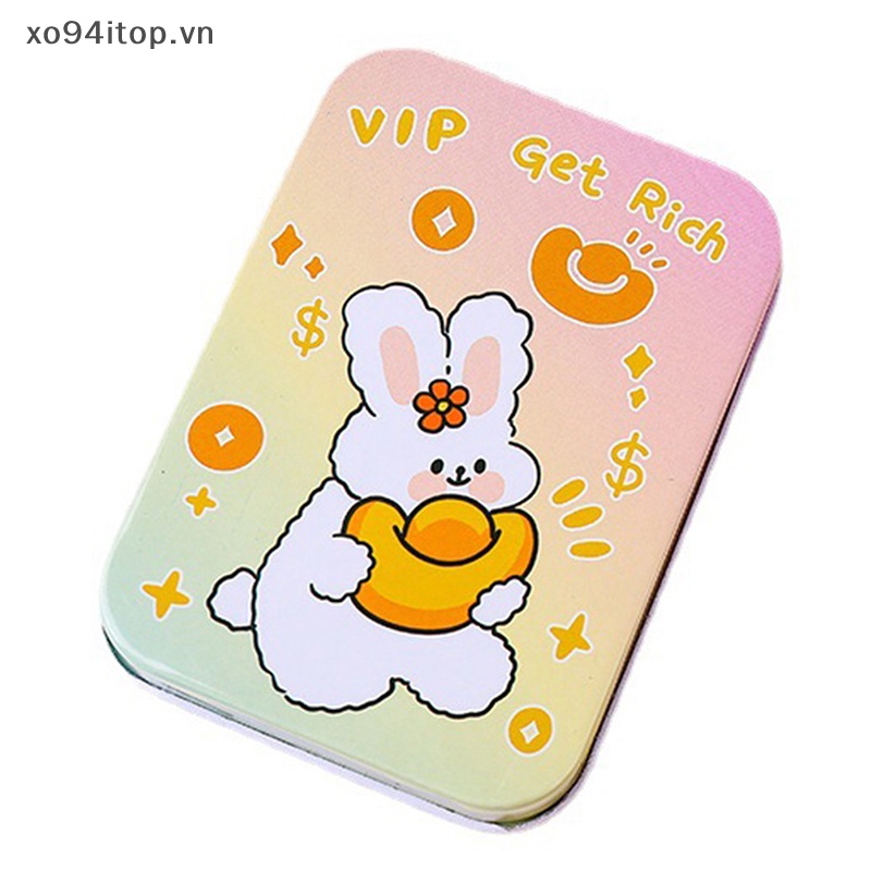 Hộp Thiếc Đựng Trang Sức / Kẹo / Thẻ Họa Tiết Hoạt Hình Dễ Thương