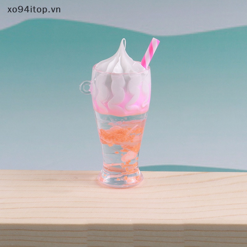 Xoitop Đồ trang trí Lọ Kem Dạ Quang Mini Bằng Nhựa Resin Trang Trí Tiểu Cảnh