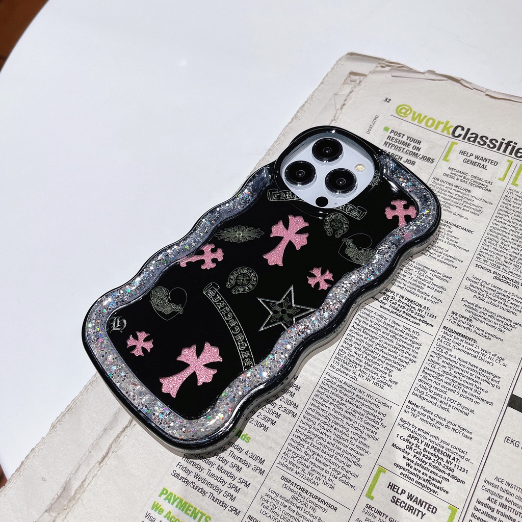 Ốp Điện Thoại TPU Mềm Trong Suốt Phối Kim Tuyến Nước Thời Trang Cho iPhone 12 13 14 Pro Max