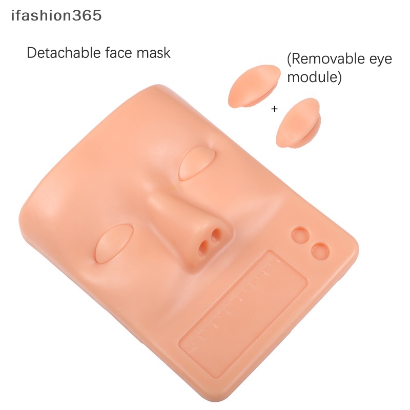 Đầu Ma Nơ Canh Silicon Luyện Tập Nối Mi Có Thể Tháo Rời ifashion365