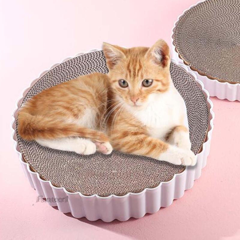 [Fenteer1] Tô Giấy Các Tông Màu Cho Mèo Cào Trong Nhà Ngăn Ngừa Hư Hại Đồ Nội Thất