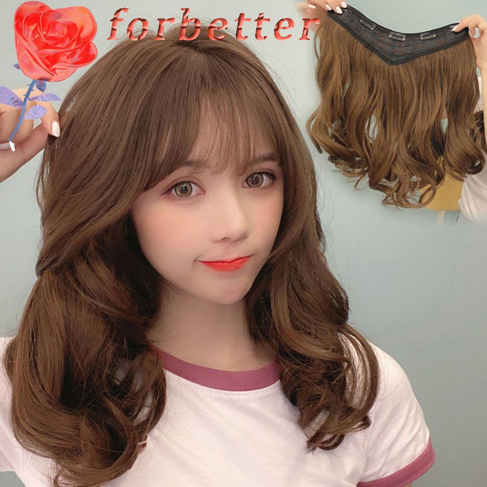 Tóc Giả Dài Xoăn Chữ U Không Đường May Phong Cách Hàn Quốc Cho Nữ