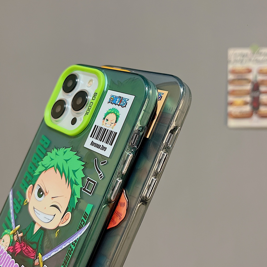 Ốp Điện Thoại TPU Mềm Nhám Trong Suốt Chống Sốc In Hình One Piece Cho iPhone 11 13 12 14 Pro Max