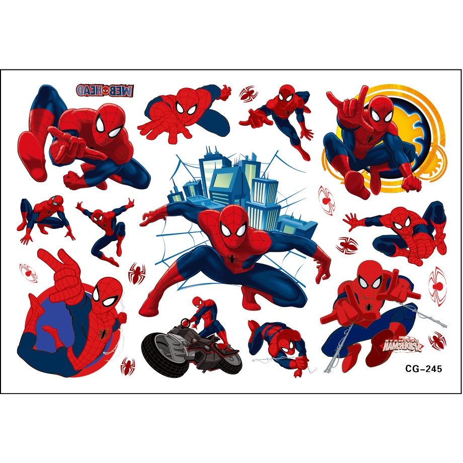 Hình Xăm Dán Hình Siêu Anh Hùng Marvel Đẹp Mắt