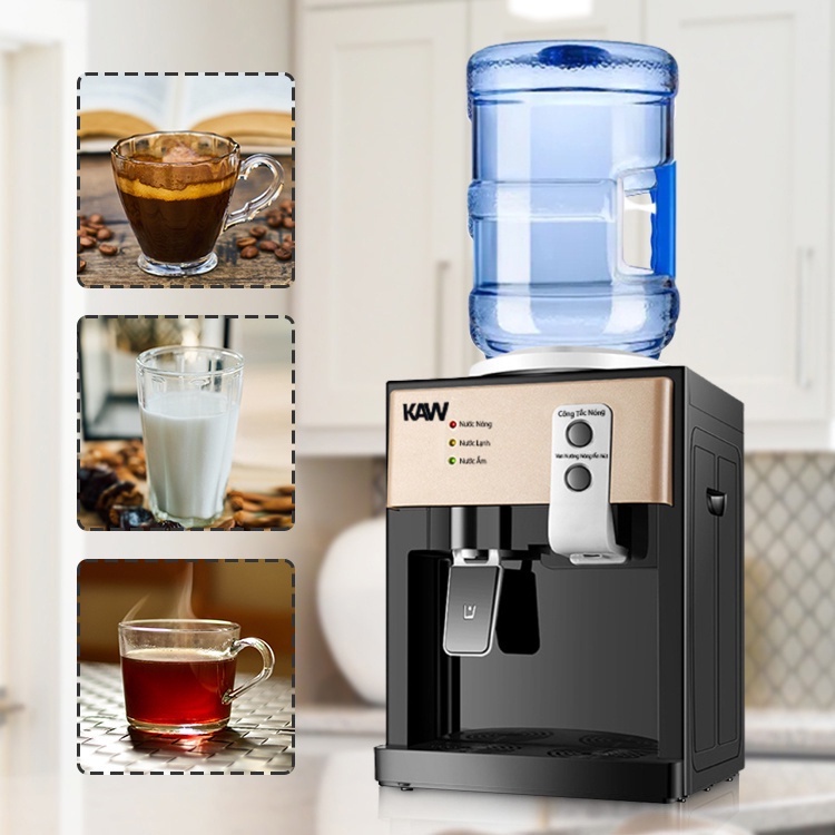 Cây nước nóng lạnh mini - màu vàng - Cây nước gia đình - Bảo hành toàn quốc trong 12 tháng