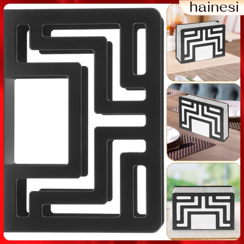 Para Mesa Giá Đỡ Khăn Giấy Để Bàn Trang Trí Khoét Rỗng Sắp Xếp Gọn Gàng