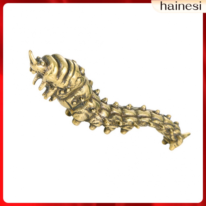 Mô Hình Con Sâu Bằng Đồng Thau Để Bàn Trang Trí
