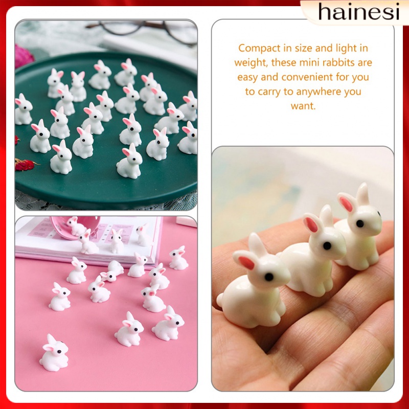 Set 100 Tượng Thỏ Mini Trang Trí