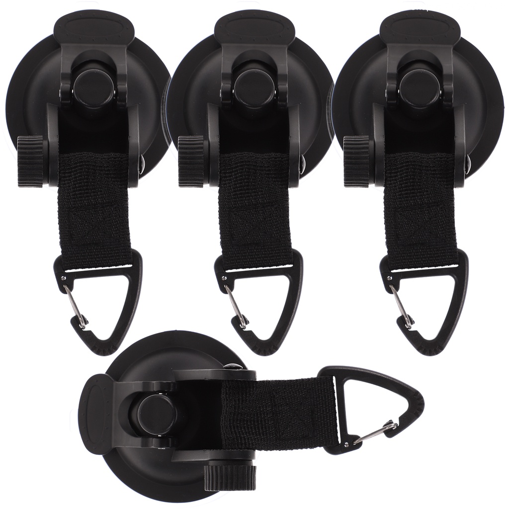 Set 4 Móc Treo Lều Trại Bằng Abs Có Giác Hút Tiện Dụng