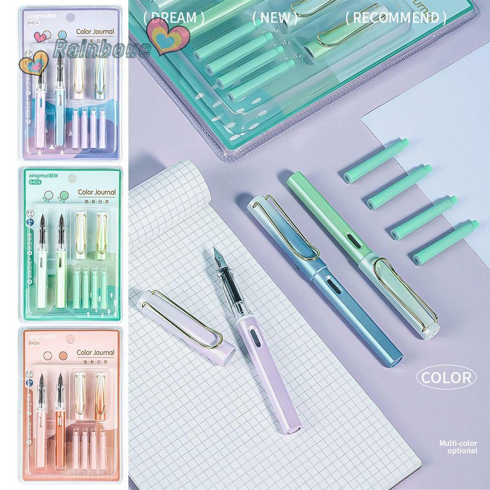 Bút Mực Gel Thay Thế Màu Sắc Cầu Vồng Độc Đáo