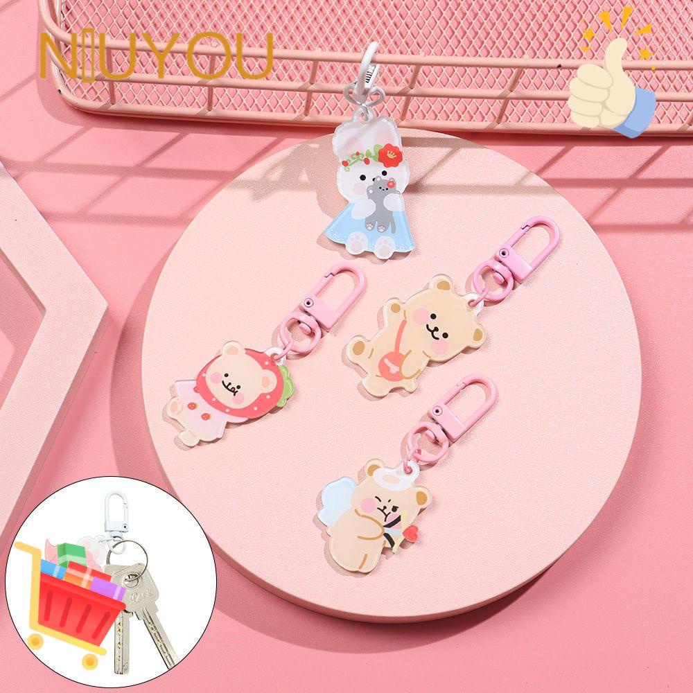 Móc Khóa Điện Thoại Hình Thỏ / Gấu / Mèo Dễ Thương