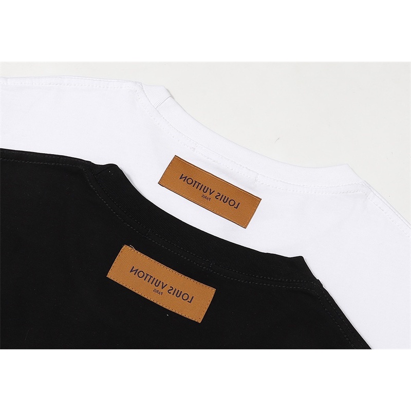 L &amp; V Áo Thun Bóng Rổ Tay Ngắn In Logo Thỏ Phun Kỹ Thuật Số Phiên Bản Giới Hạn 88 Mới Cho Nam Và Nữ Jktyjrtfg