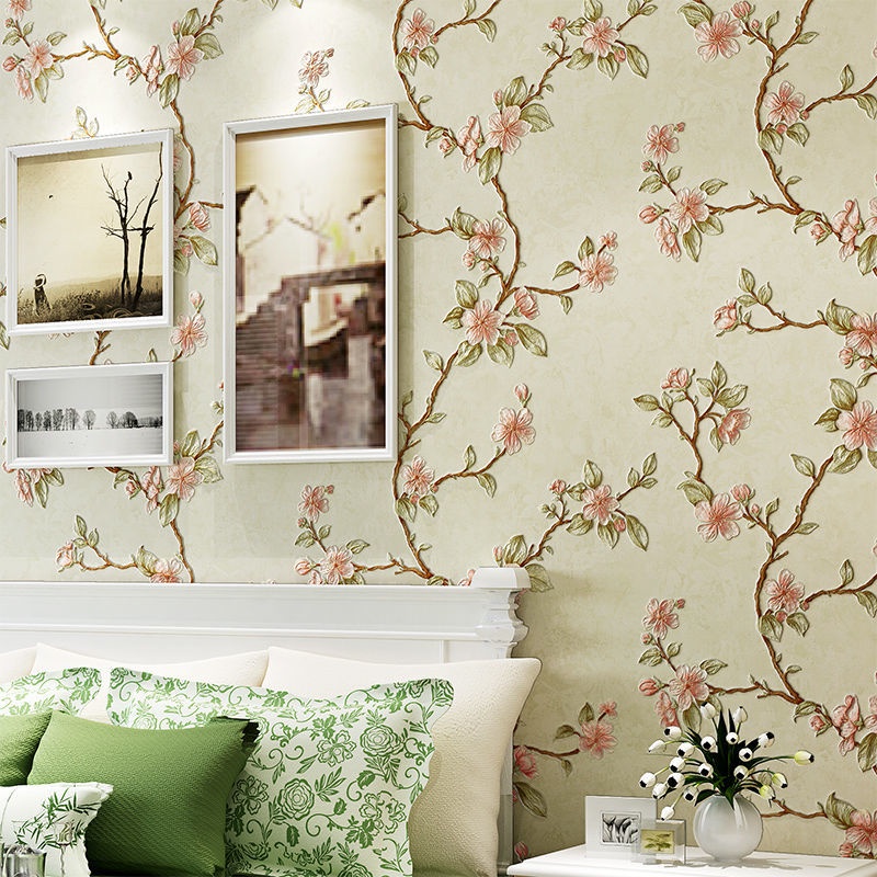 Giấy Dán Tường Dày Dặn 3M Tự Dính Trang Trí Phòng Ngủ / Phòng Khách / Phông Nền tv