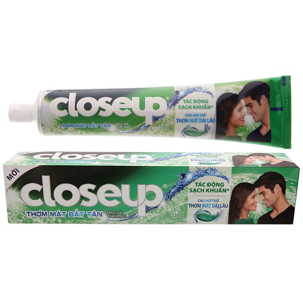 Kem đánh răng Closeup bạc hà the mát tuýp 180g