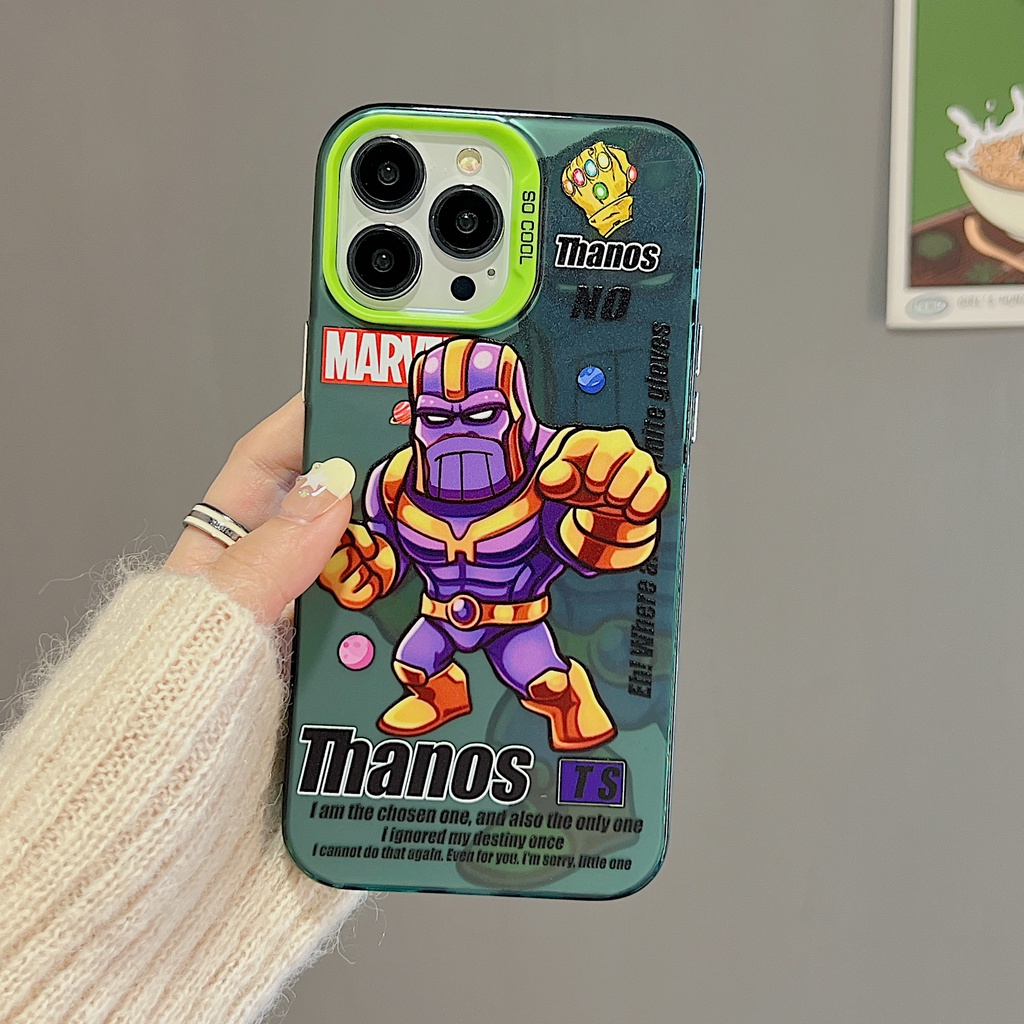 Ốp Điện Thoại Tpu Mềm Chống Rơi Họa Tiết Thanos Cho iPhone 11 13 12 14 Pro Max