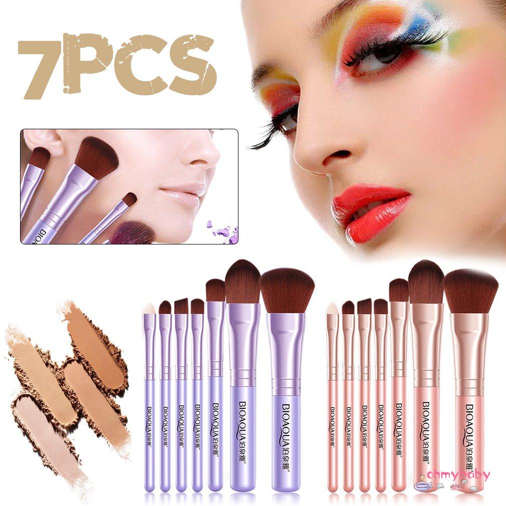 [OMB] 7 Cái/bộ Phụ Nữ Chuyên Nghiệp Mặt Trang Điểm Mỹ Phẩm Làm Đẹp Phấn Mắt Nền Cọ Má Hồng Dụng Cụ [Z/13]