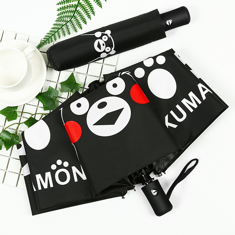 Dù Gấp Tự Động Chống Mưa Nắng In Hình Hoạt Hình Dễ Thương