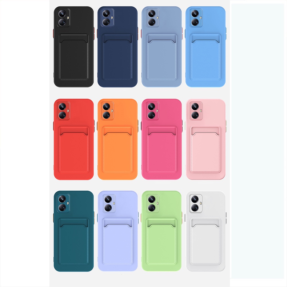Ốp Điện Thoại Silicon Mềm Có Ngăn Đựng Thẻ Cho Realme 10 Pro Plus 10 Pro + 5G Realme 10 4G