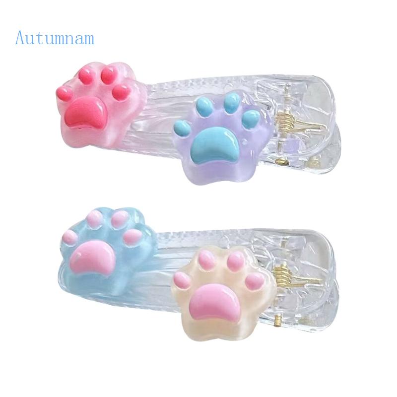 Kẹp Tóc Hình Chân Mèo Trong Suốt Thời Trang Mùa Xuân Cho Nữ