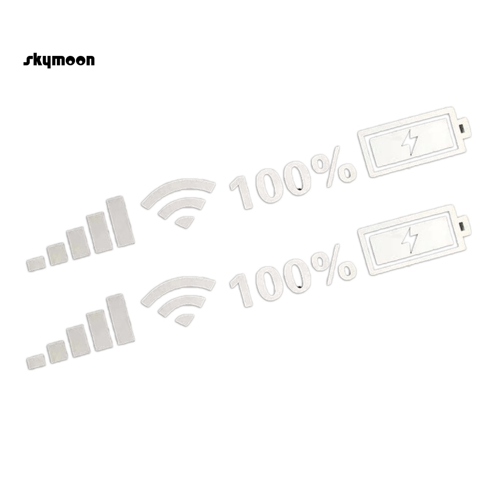 Set 2 Đề Can Dán Trang Trí Xe Hơi In Chữ Wi-Fi Chuyên Dụng