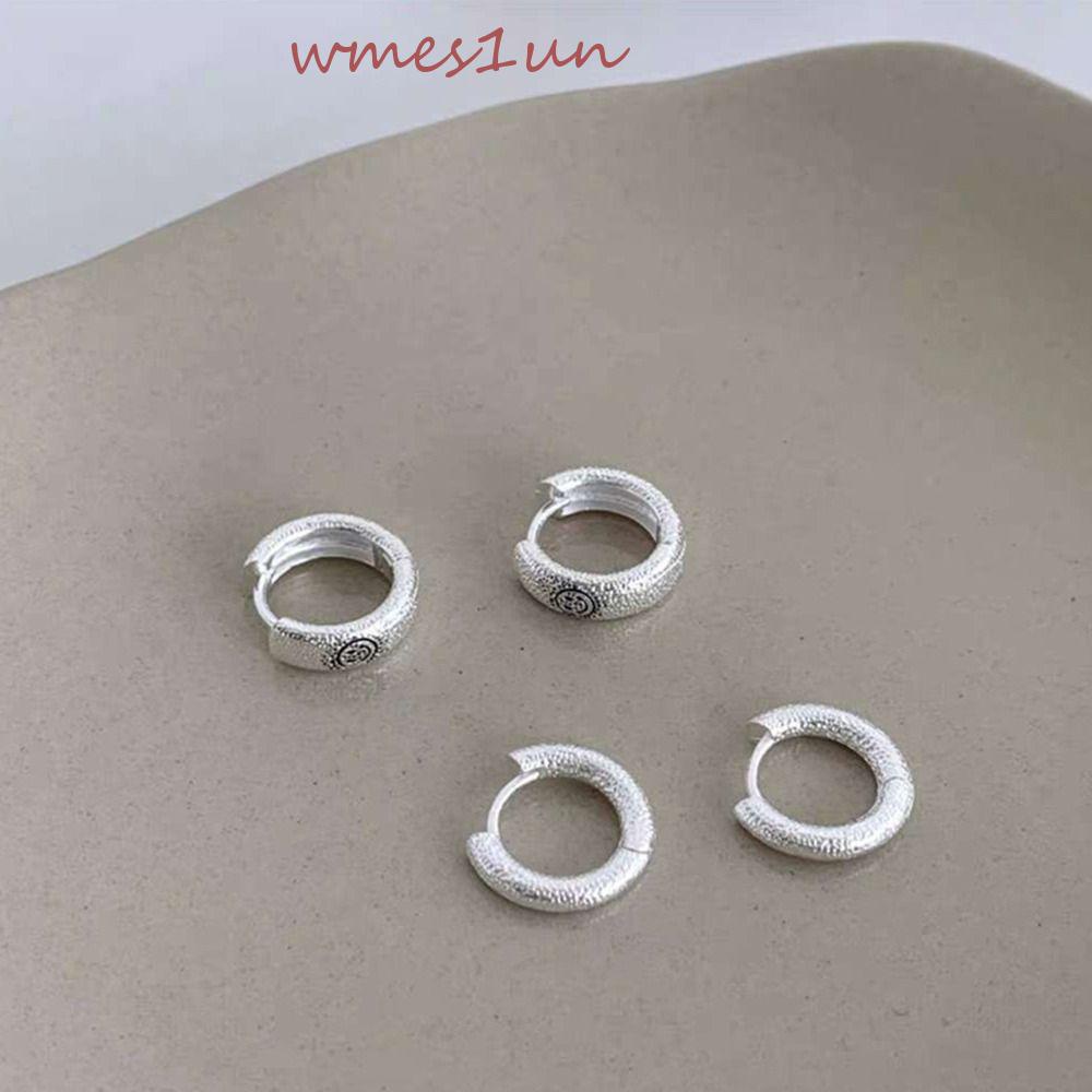 Bông Tai Dạng Vòng Tròn Phong Cách Hàn Quốc Thời Trang Cho Nữ WMES15H