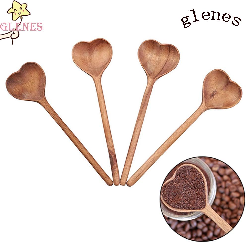 Glenes Muỗng Khuấy Tráng Miệng Hình Trái Tim Phong Cách Nhật Bản Cho Nhà Bếp