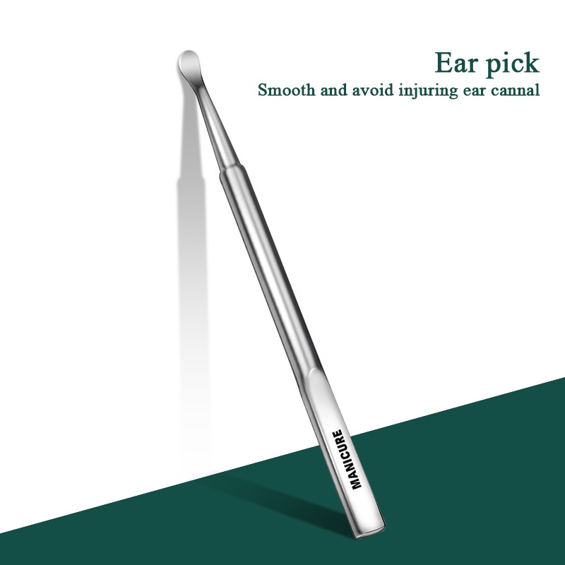 Bộ Dụng Cụ Chăm Sóc Móng Tay 12 Trong 1 Bằng Thép Không Gỉ Kèm Hộp Đựng Tiện Dụng Ốp