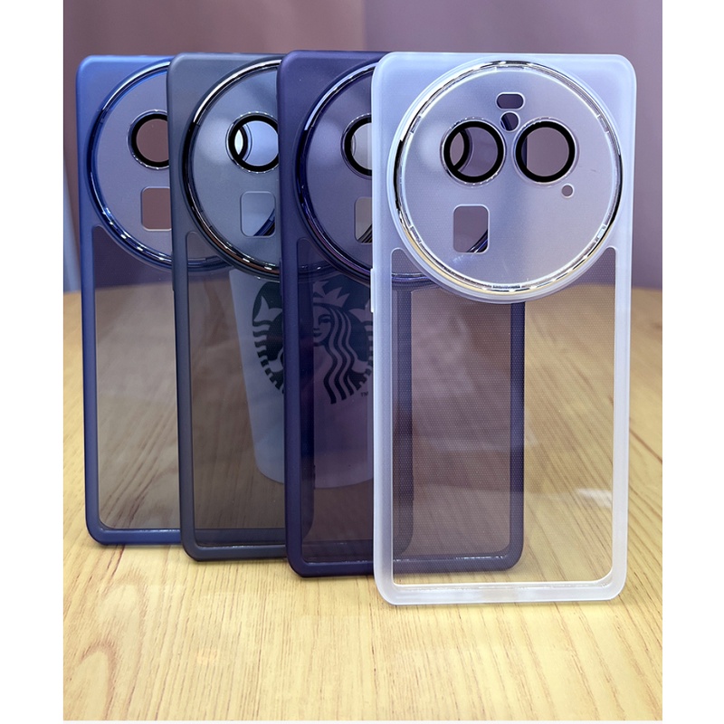 Ốp Điện Thoại TPU Trong Mờ Chống Dính Vân Tay Nhiều Màu Sắc Cho OPPO Reno 8T 8Z 7Z 5G Find X6 X5 X3 Pro R17 R15