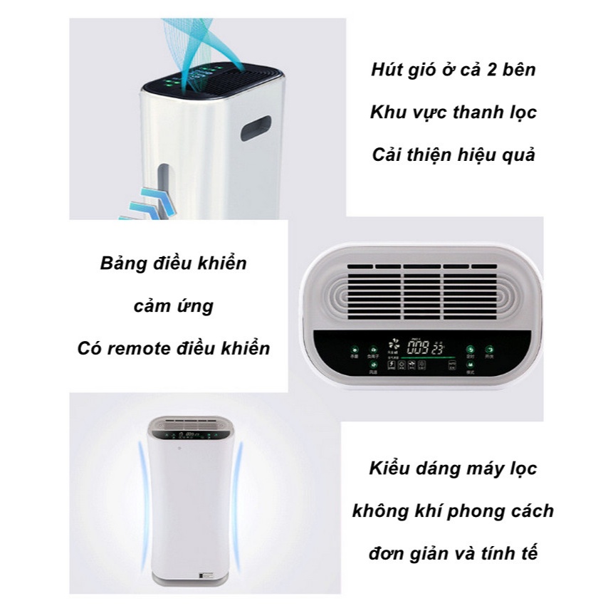 Máy Lọc Không Khí UTECH AIR Lọc Công Nghệ HEPA, Màn Hình LED, Remote Điều Khiển Từ Xa - SUPERDECOR | BigBuy360 - bigbuy360.vn