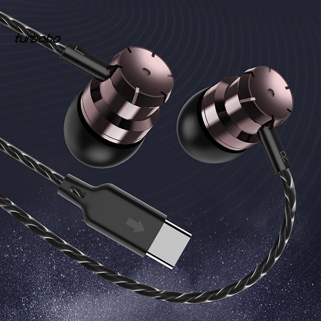 Tai Nghe Nhét Tai Chống Ồn Có Dây Tích Hợp Mic Loại C Dành Cho Điện Thoại Di Động