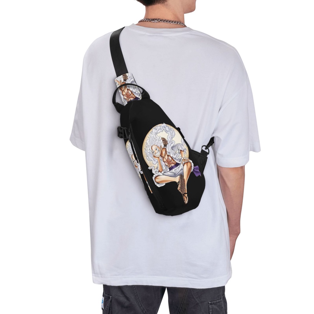 Balo Đeo Chéo Vai In Hình Luffy One Piece Thời Trang Cho Nam Nữ