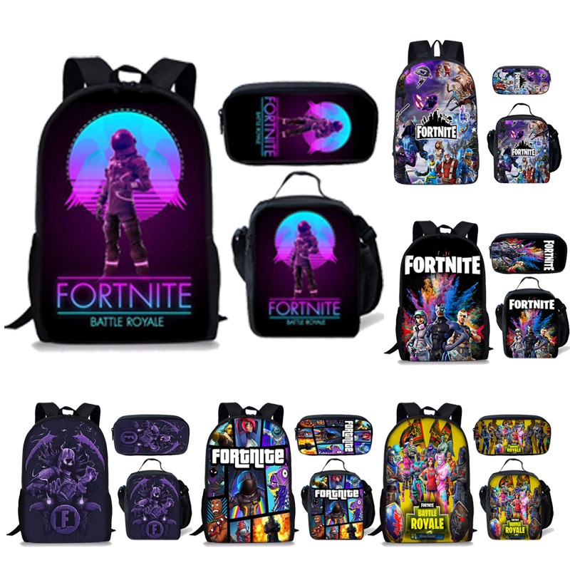Ba Lô Đi Học In Hình Fortnite 3D Phong Cách Hàn Quốc Dành Cho Học Sinh Tiểu Học Ốp