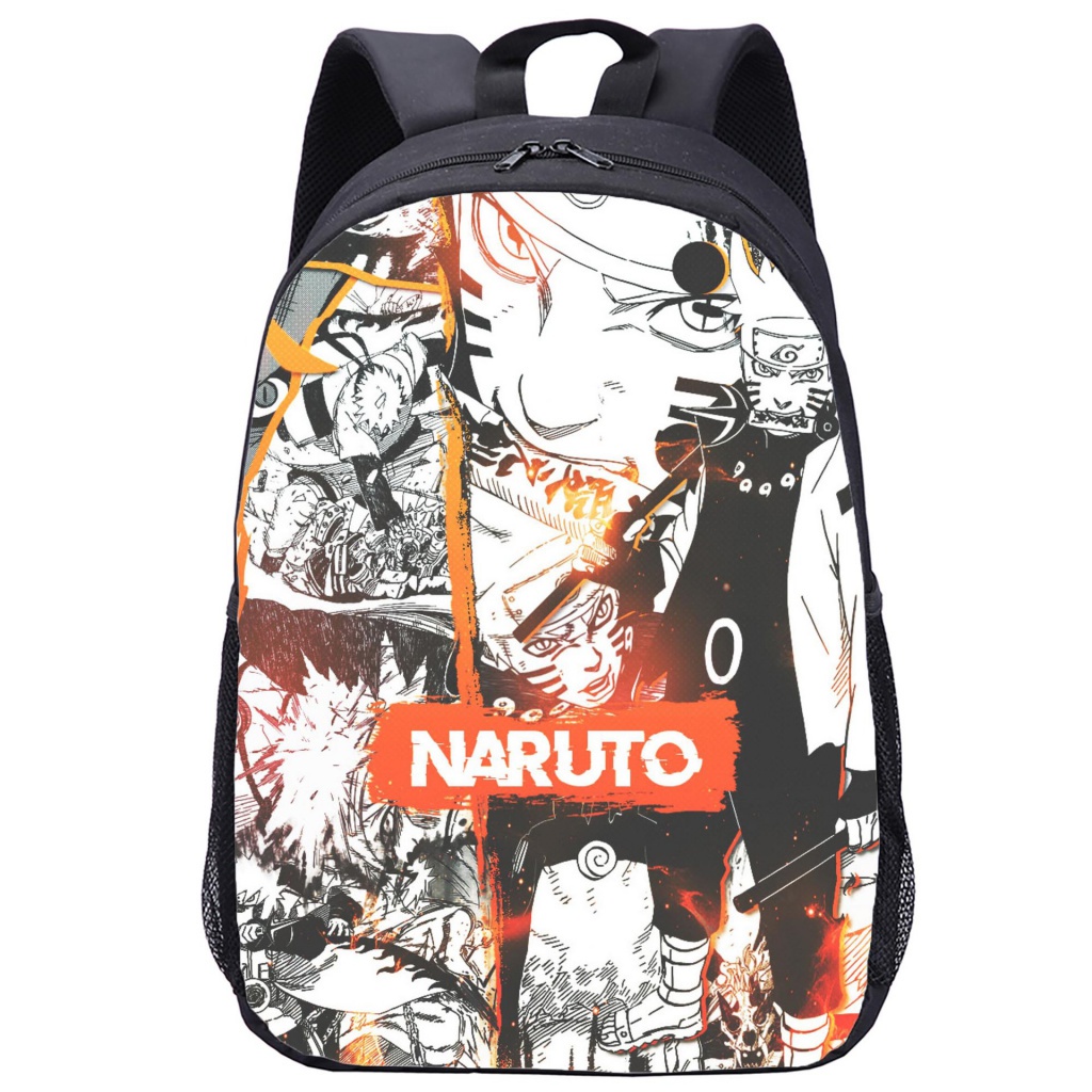 Ba Lô Đi Học Cỡ Lớn In Họa Tiết Hoạt Hình Naruto Cho Bé