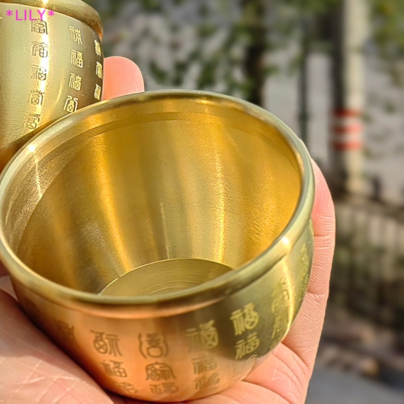 Lily sáng tạo đồng baifu xi lanh phong thủy may mắn Fortune cornucopia trang trí nhà uuu