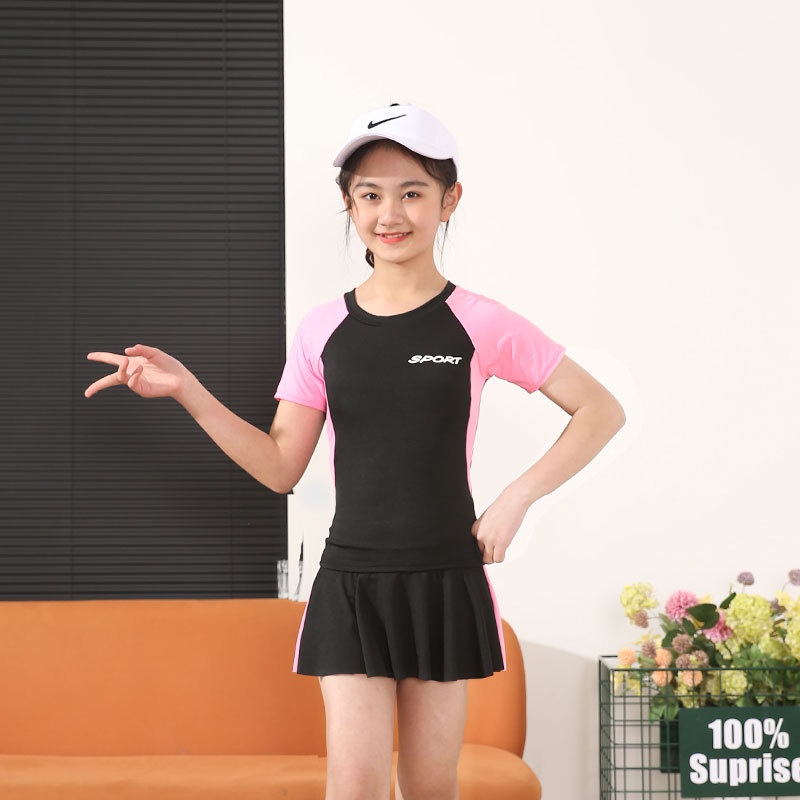 Thời trang mới quần áo bơi trẻ em mùa hè ít cô gái đồ bơi sinh viên