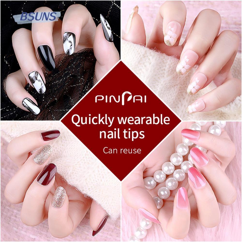 Set 24 Móng Tay Giả Bằng Acrylic Có Thể Tháo Rời