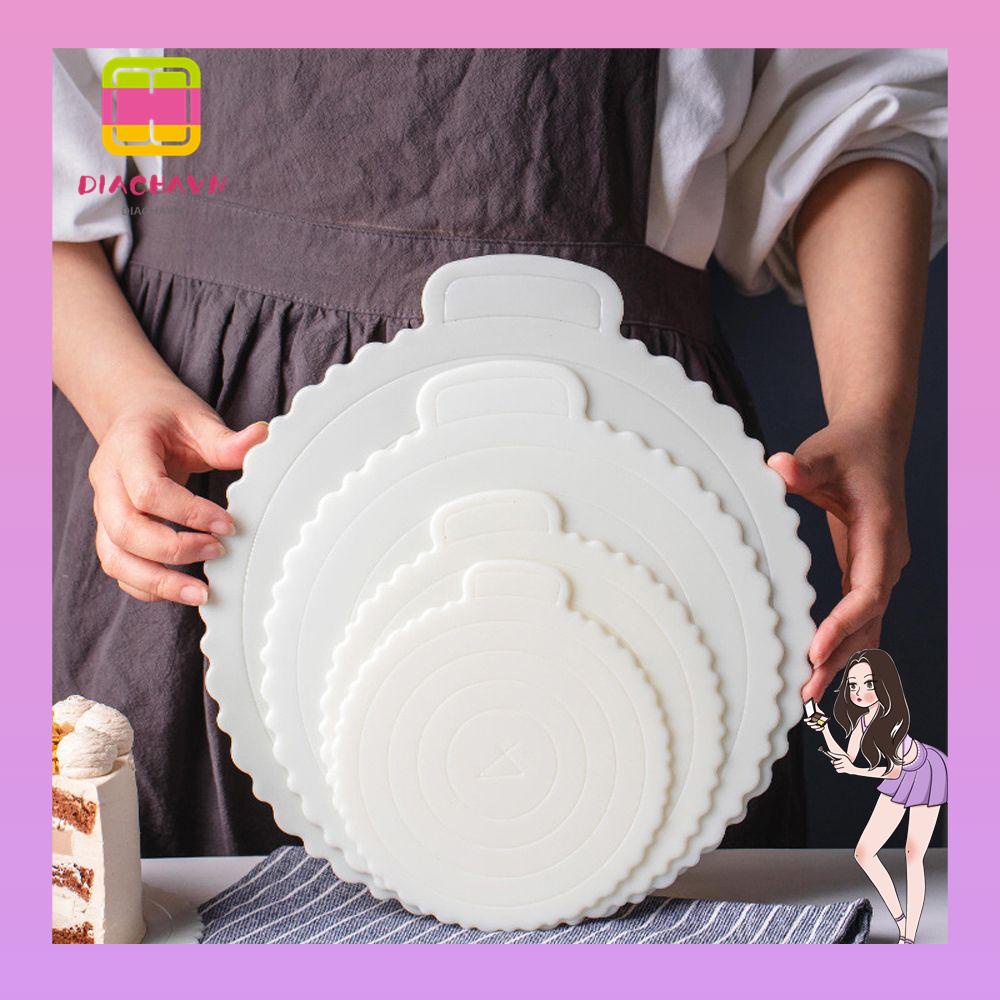 Khay Đựng Bánh Mousse Bằng Nhựa 4 / 6 / 8 / 10 / 12inch Có Thể Tái Sử Dụng