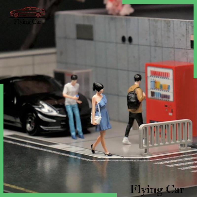 Mô Hình Nhân Vật Diorama Street Tỉ Lệ 1: 64 DIY 2