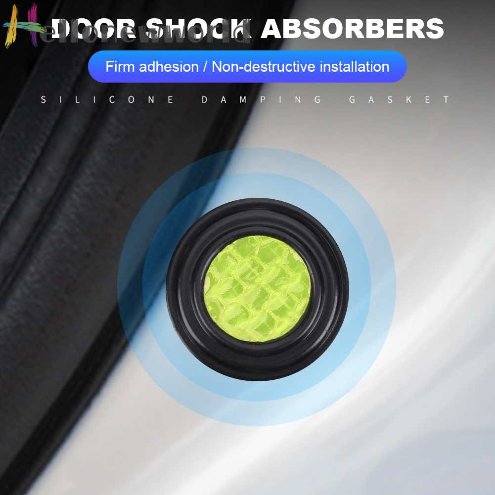 Bộ 10 Miếng Dán Phản Quang Chống Va Chạm Cho Cửa Xe Hơi