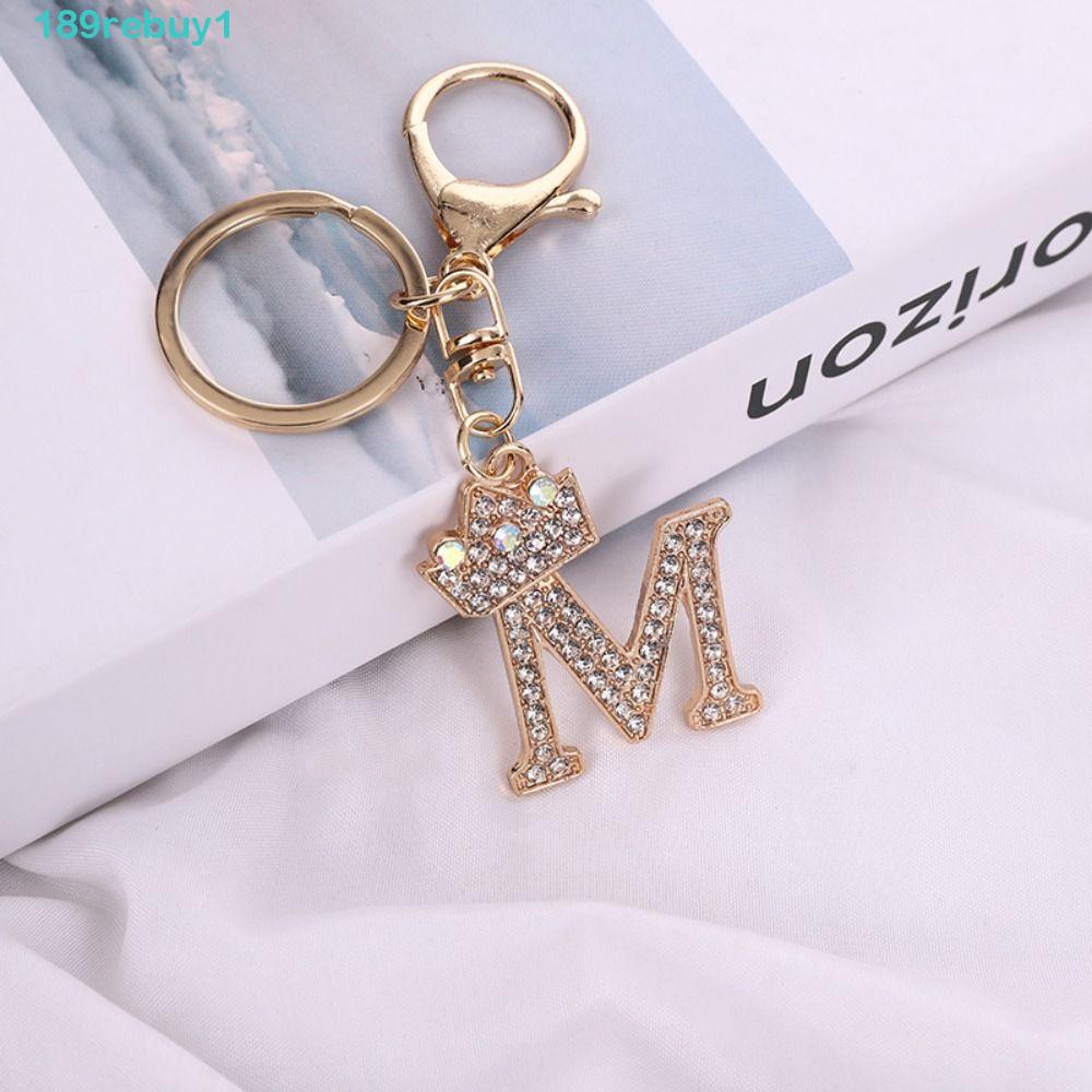 Móc Khóa Hình 26 Chữ Cái REBUY1 Dễ Thương Sáng Tạo|Móc Khóa Xe Hơi Charms|Phụ Kiện Treo Trang Trí Xinh Xắn Chất Lượng|Móc Khóa Hình 26 Chữ Cái
