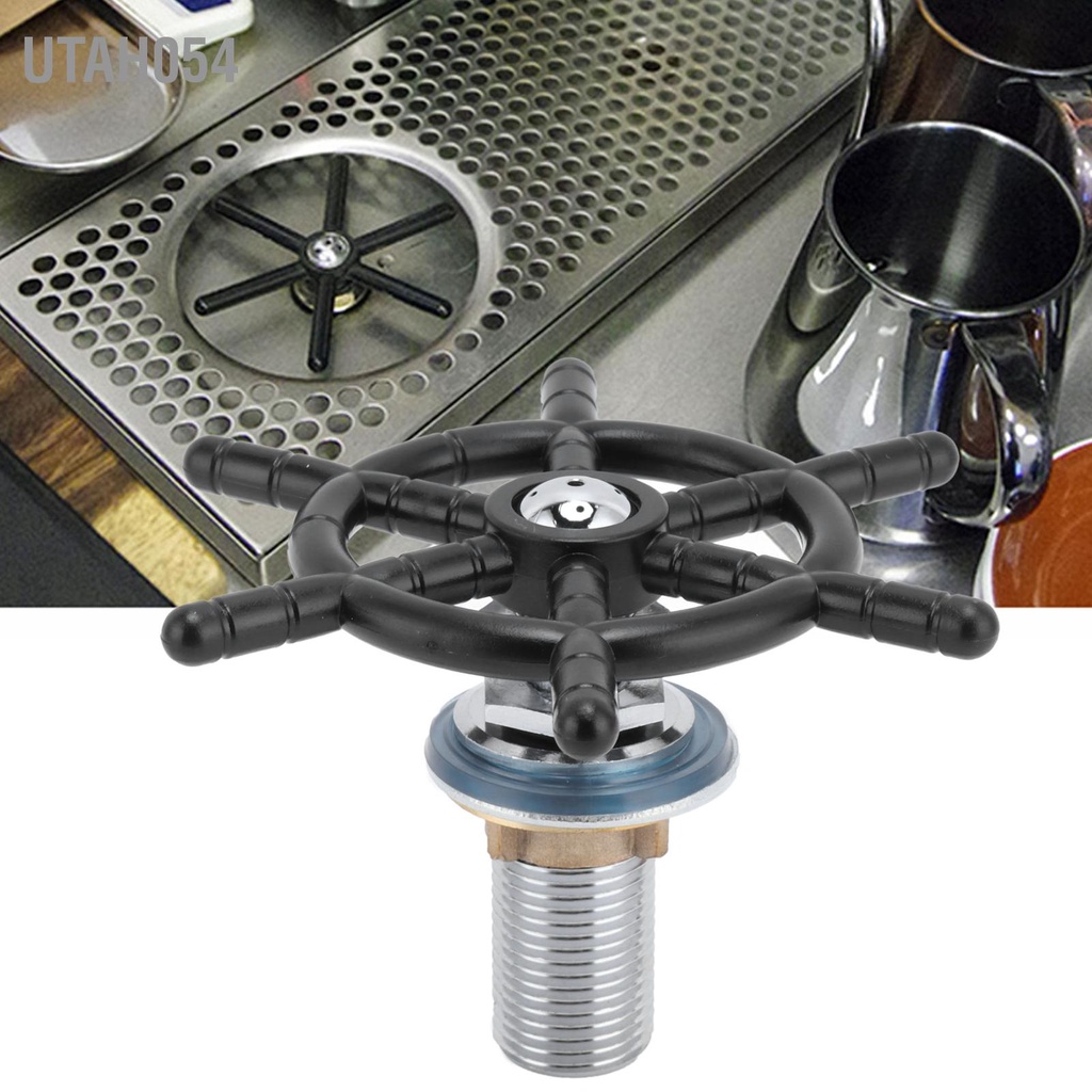 Utah054 Dụng cụ rửa cốc bằng thép không gỉ nhúng cho quán cà phê kiểu chân thấp