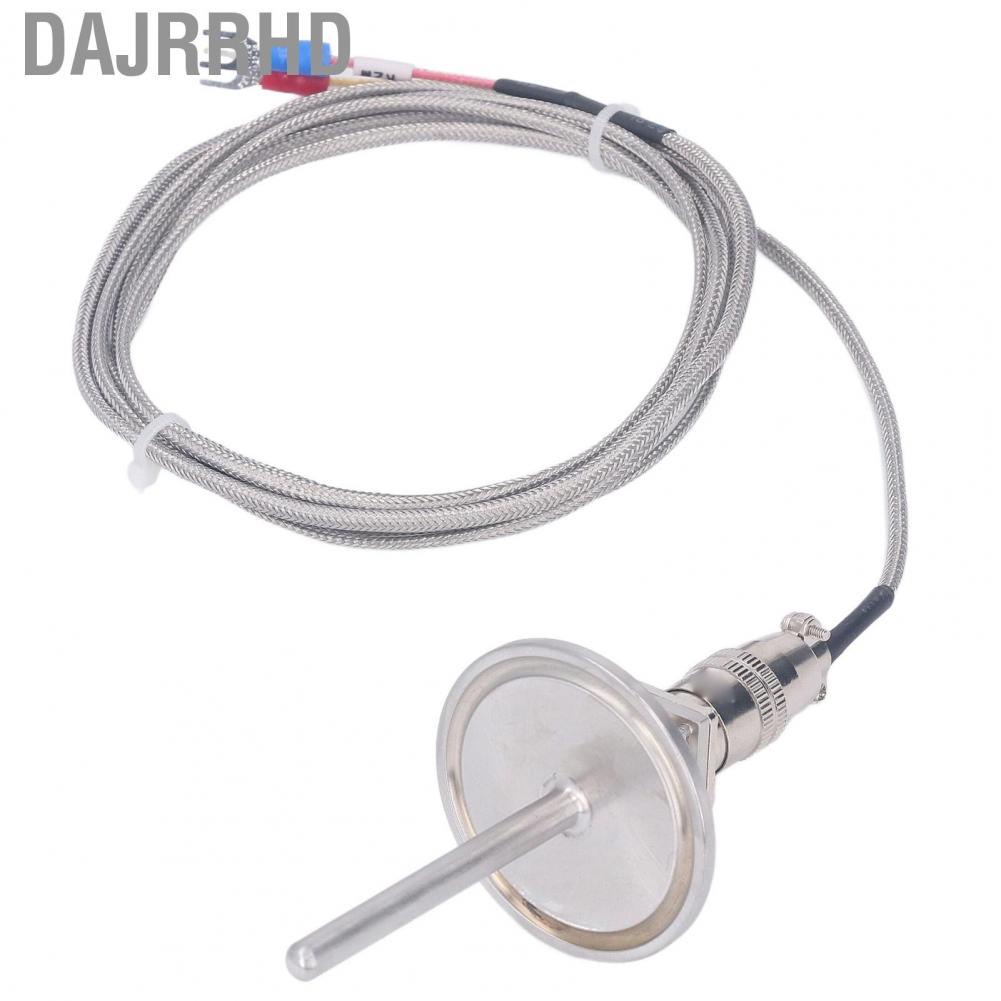 Dajrrhd K Type Thermocouple Probe  Stainless Steel Weaving -50-2280℉ 50mm Flange Shovel Connector Temperature Sensing Line for Metallurgy Industry