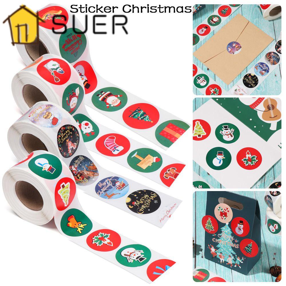 Cuộn 500 Miếng Dán Trang Trí Giáng Sinh / Tiệc Cưới DIY