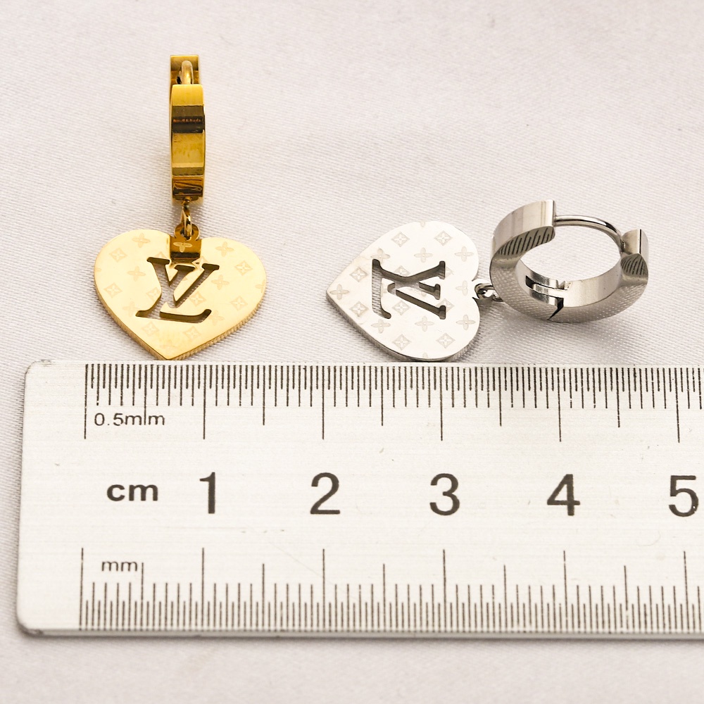 Bông Tai LV LOUIS VUITTON Bằng Thép Titan Thời Trang Dành Cho Nữ