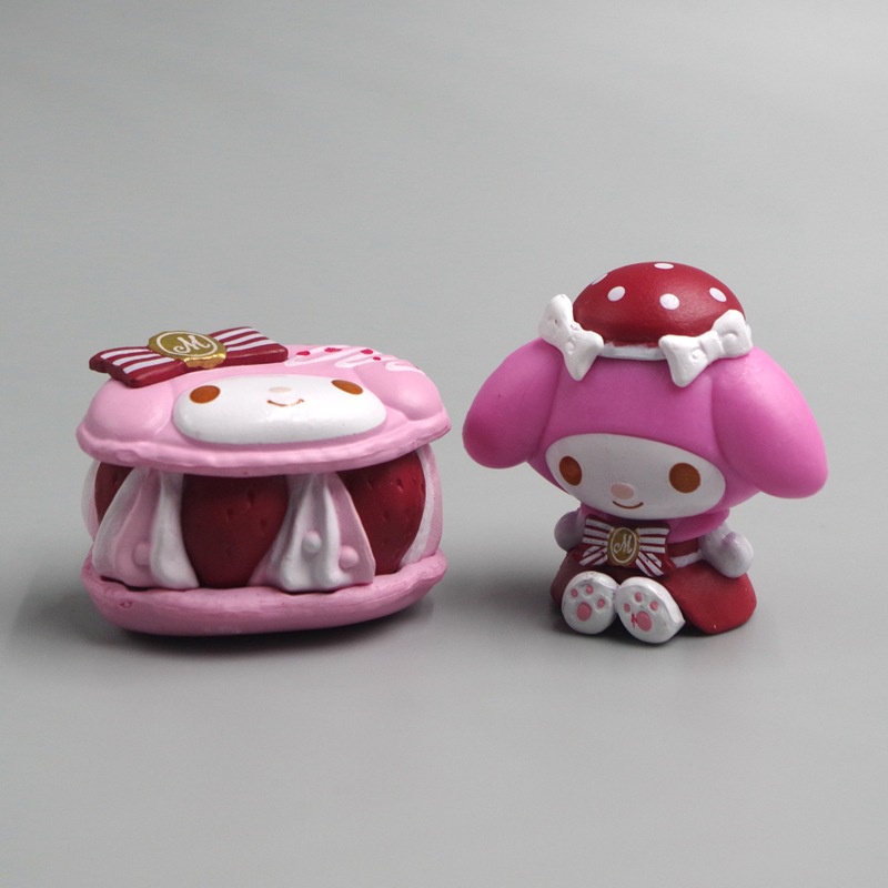 Set 2 Mô Hình Nhân Vật Kuromi Dễ Thương Dùng Để Trang Trí