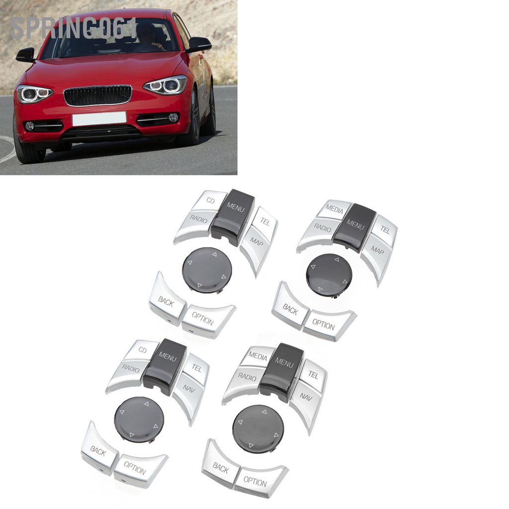 Spring061 6 Chiếc Điều Khiển Trung Tâm Đa Phương Tiện Nút ABS Mạ Bạc Cho F20 F21 F22 F23 F87 F30 F31 F34 F35 f32 F33 F36 F82 F83