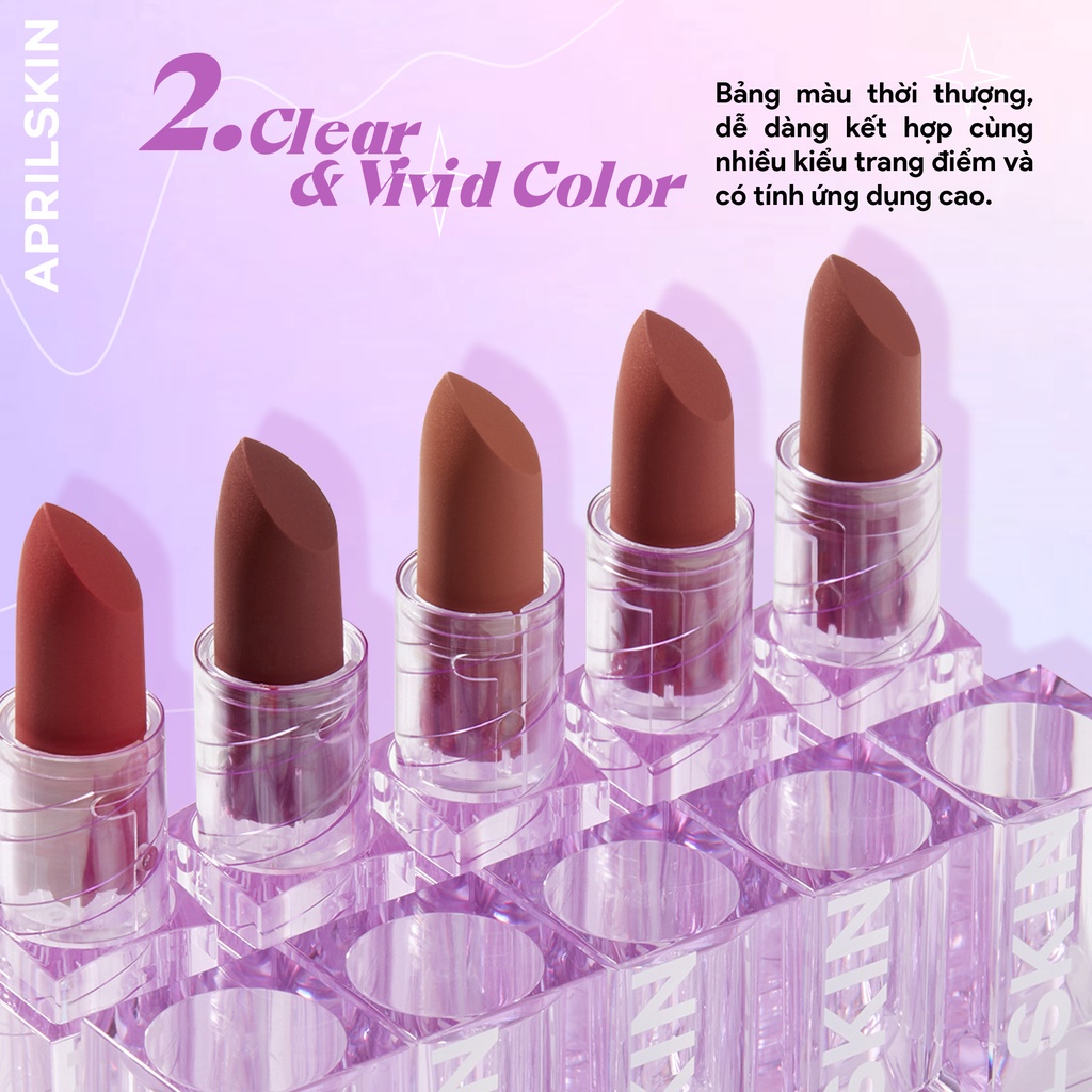 (DATE 19/04/2024) Son Thỏi Lì Aprilskin Ultra Real Matte Lipstick (3.7g)