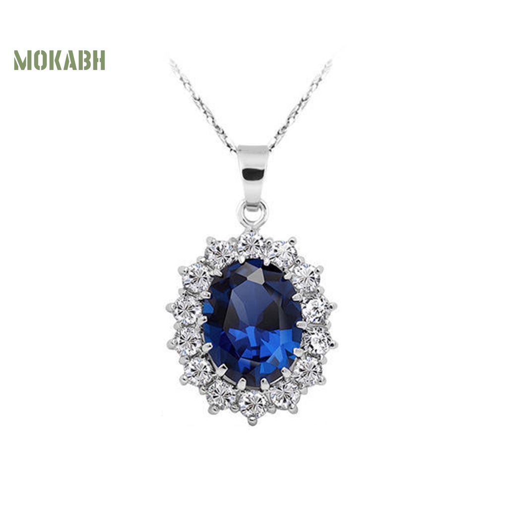 Vòng cổ Đính Đá Sapphire Nhân Tạo Thời Trang Cho Cuộc Sống Hàng Ngày