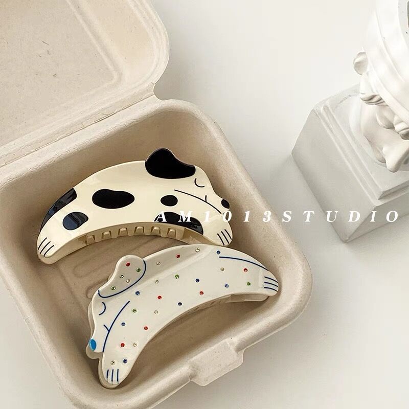 Kẹp Tóc Hoa Tulip Cherry Cá Mập Dễ Thương Cao Cấp Phong Cách Pháp ins