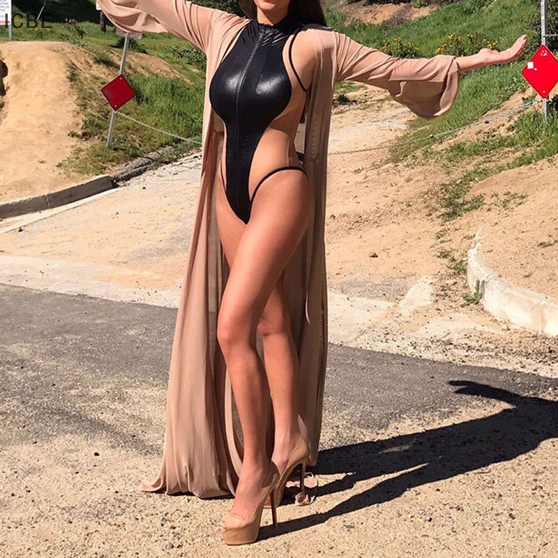 Áo Khoác Voan Kimono Tay Dài Thời Trang Đi Biển Dành Cho Nữ Vn VN VN